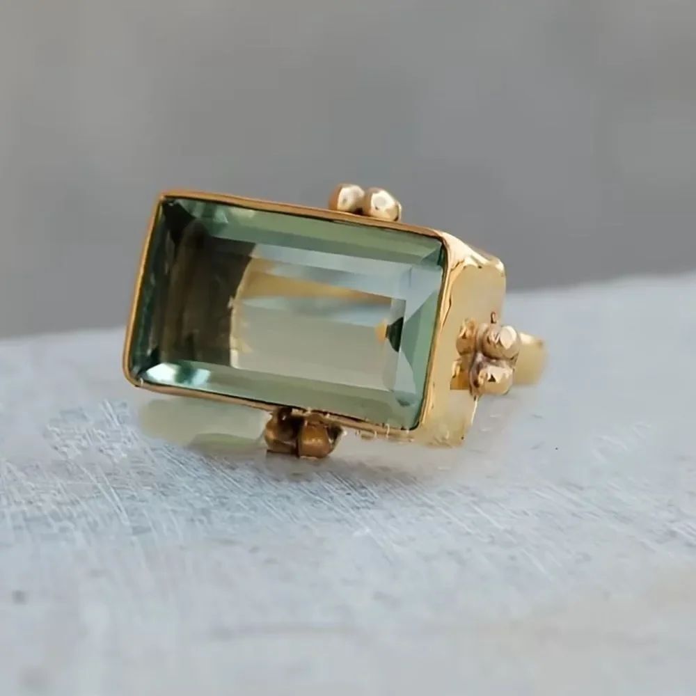 Green Gemstone ring #2457